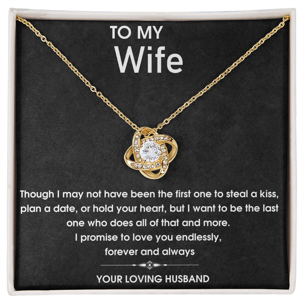 To My Wife - Love You Endlessly - Love Knot Necklace