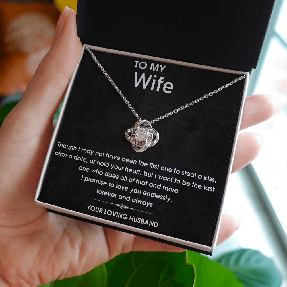 To My Wife - Love You Endlessly - Love Knot Necklace
