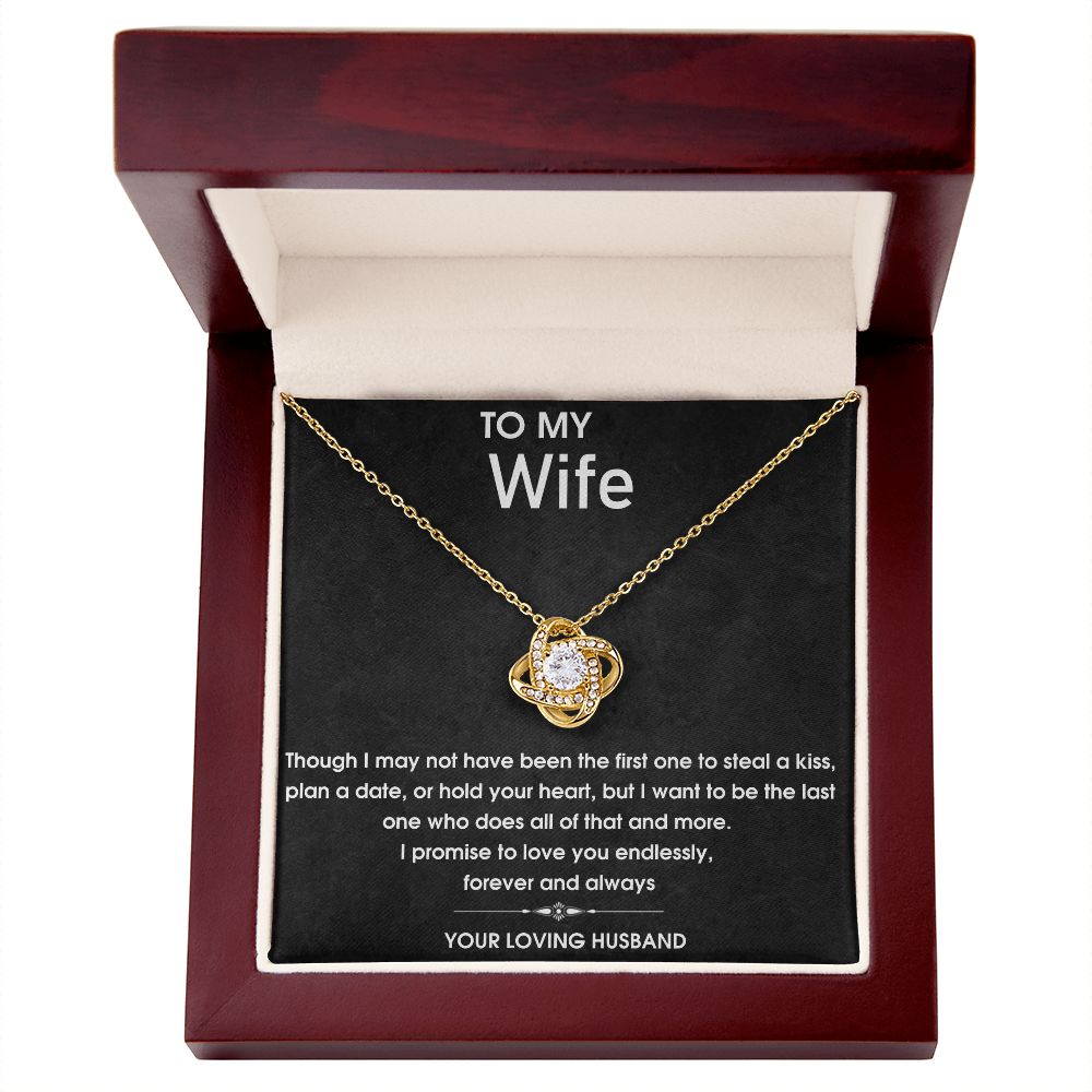 To My Wife - Love You Endlessly - Love Knot Necklace
