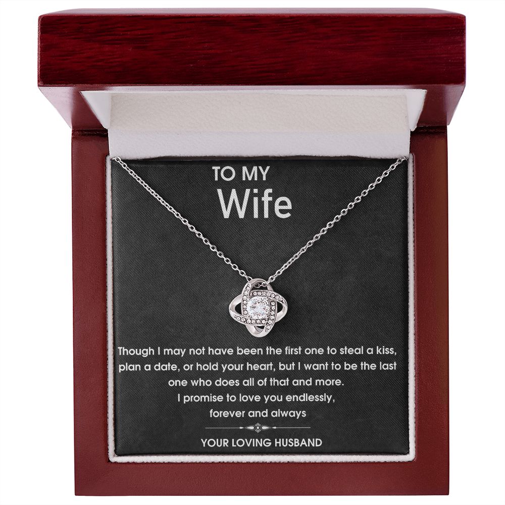 To My Wife - Love You Endlessly - Love Knot Necklace