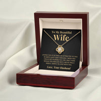 Load image into Gallery viewer, To My Wife - Truly Madly Deeply In Love - Love Knot Necklace
