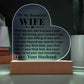To My Wife - Beyond My Control - Light Up LED Plaque